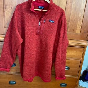 Patagonia red men’s 324 zip XXL knit fleece long sleeves